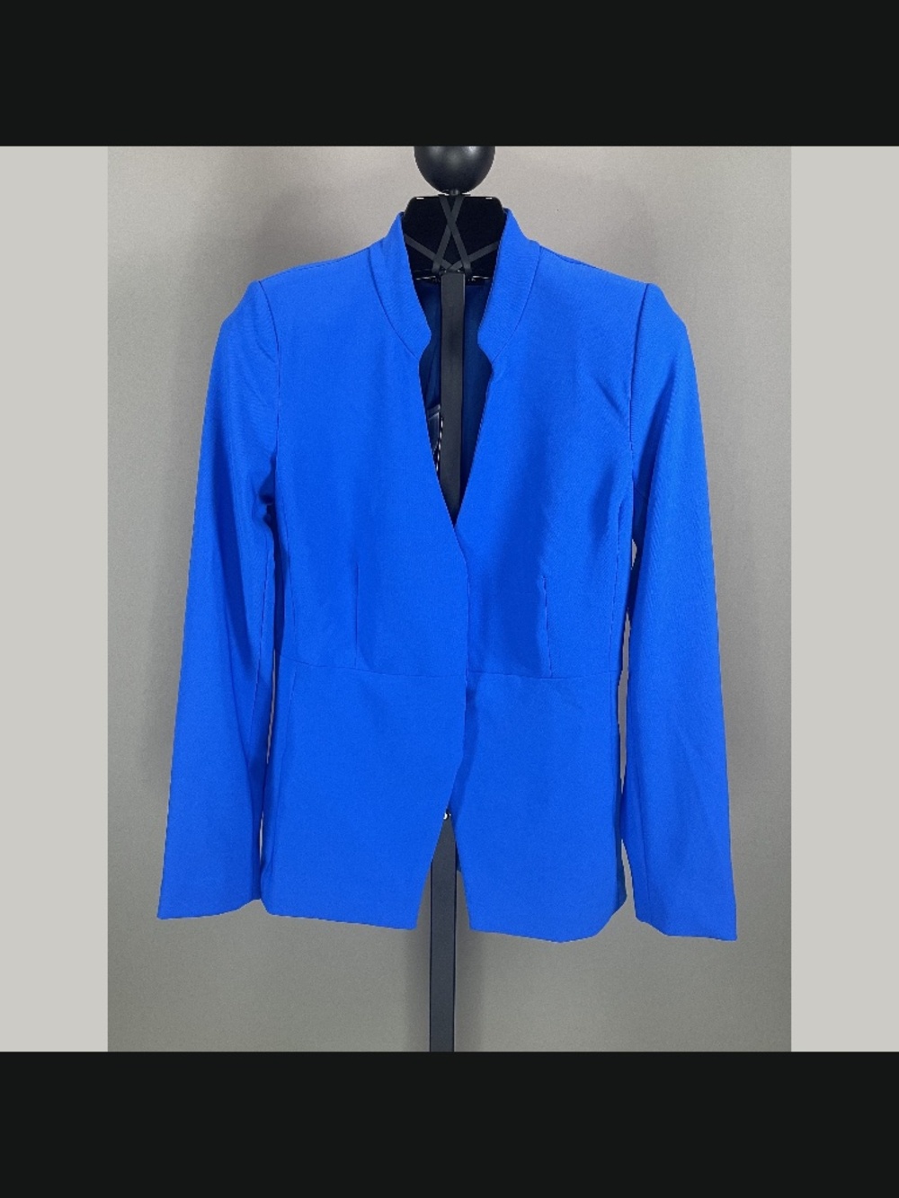 NEW Boston Proper Jacket Womens XS blue blazer preppy colorful business cocktail